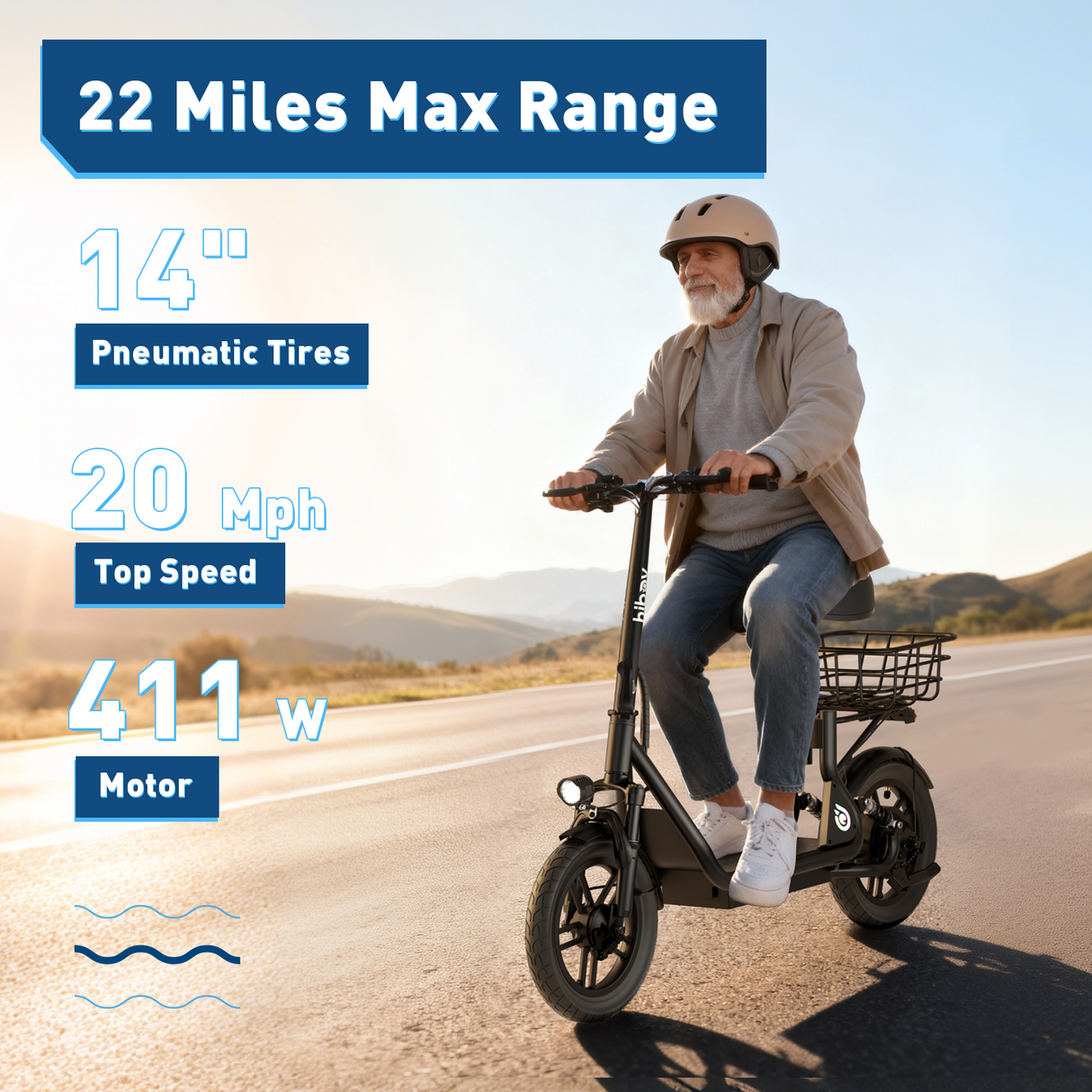 Hiboy Q2 Electric Scooter with Seat
