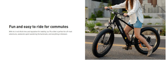 HiBoy P6 Fat Tire Front-Suspension Electric Bike