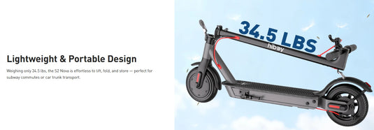 Hiboy S2 Nova Electric Scooter (Recommended for height 4'11" - 6'1")